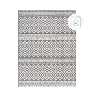 Siva pralna preproga iz šenila 80x160 cm Jhansi – Flair Rugs