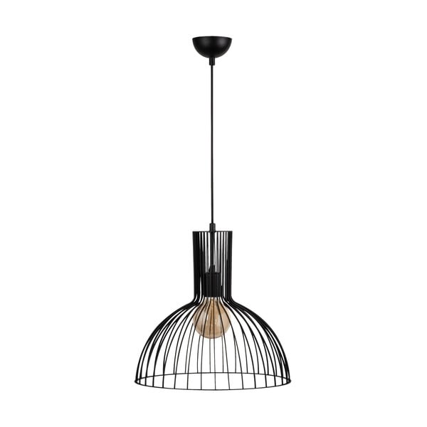Črna viseča svetilka s kovinskim senčnikom ø 38 cm Fellini – Opviq lights-image-2