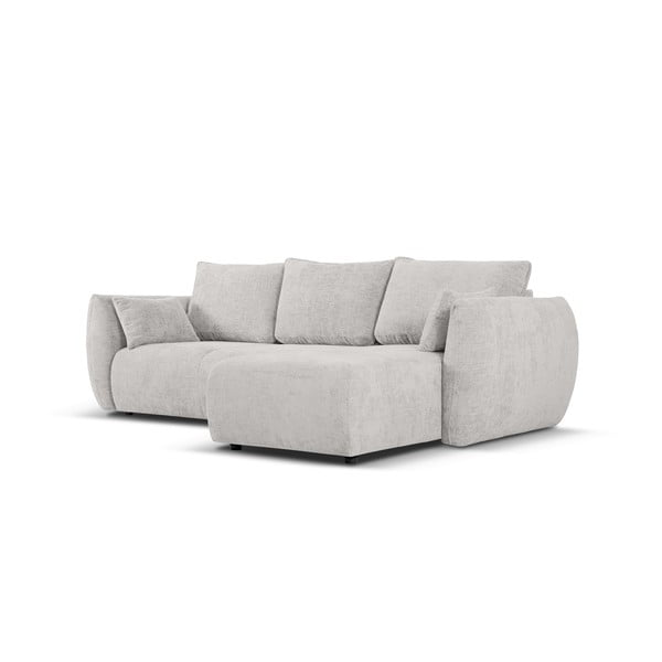 Svetlo siva kotna sedežna garnitura (desni kot) Matera – Cosmopolitan Design-image-3