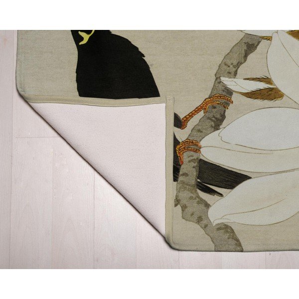 Zeleno-bež tekač135x55 cm Bird - Velvet Atelier-image-2