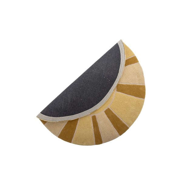 Bež-jantarna volnena otroška preproga ø110 cm Sun – Bloomingville Mini-image-4