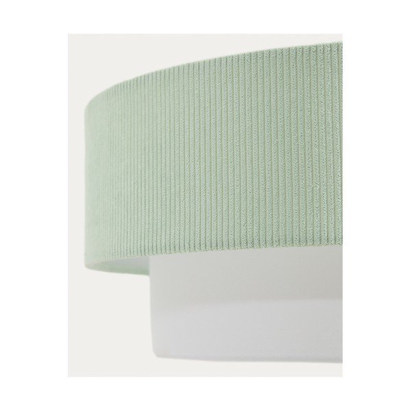 Bela/turkizna otroška svetilka s tekstilnim senčilom Bianella – Kave Home-image-3