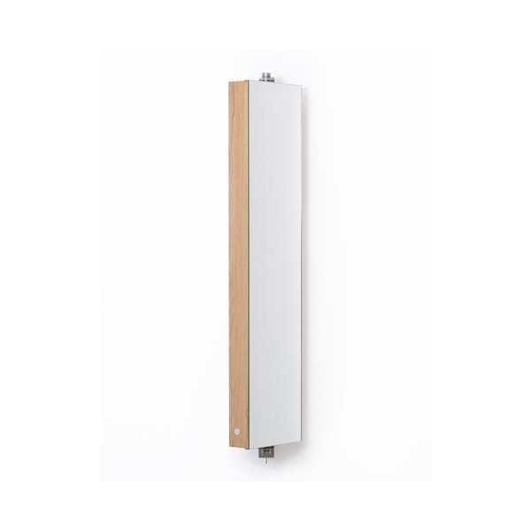 Vrtljivo ogledalo Wireworks Mezza s hrastovim prostorom za shranjevanje, višina 110 cm-image-4