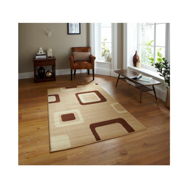 Bež preproga Think Rugs Diamond, 160 x 220 cm-image-1