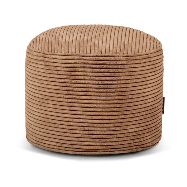 Rjava vreča za sedenje iz rebrastega žameta Mini – SLOWDOWN