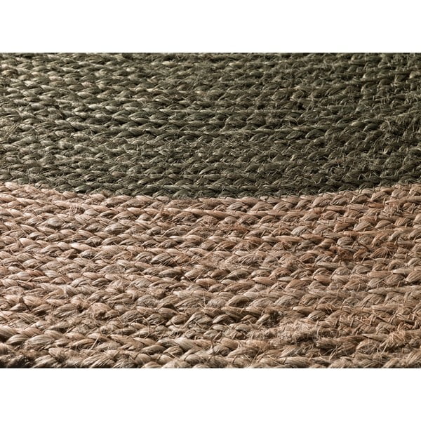 Zelena/naravna okrogla preproga ø 90 cm Mahon – Universal-image-2