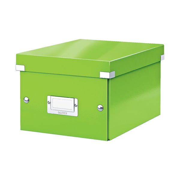 Zelena škatla za shranjevanje Leitz Click&Store, dolžina 28 cm