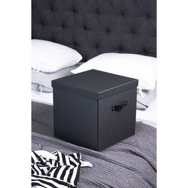Temno siva škatla za shranjevanje Bigso Box of Sweden Logan-image-1