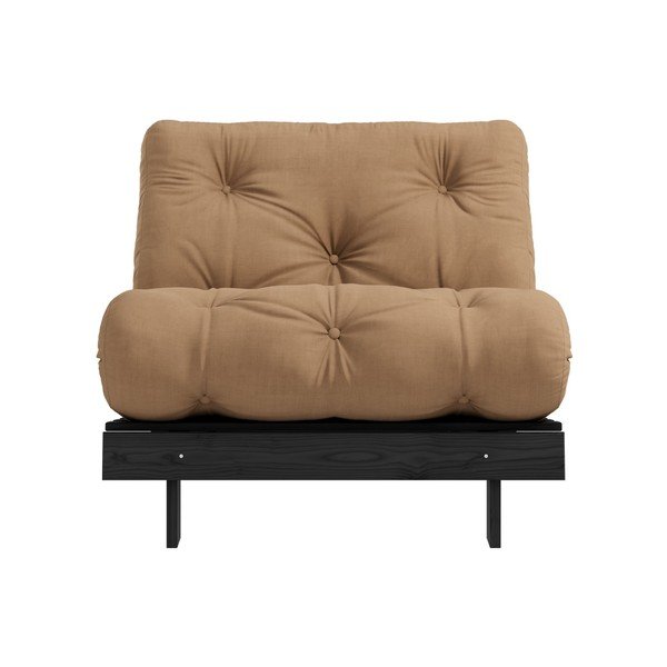 Raztegljiv fotelj Karup Design Roots Black/Mocca-image-1