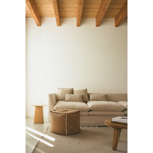 Oker rumena vreča za sedenje Handloom – Lorena Canals-image-1