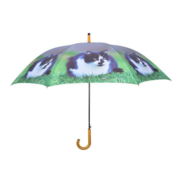 Temno moder dežnik z mačkami Esschert Design, ⌀ 120 cm