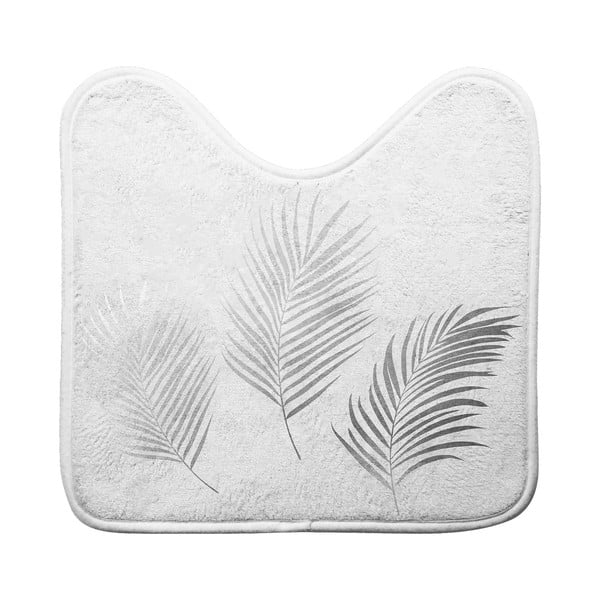 Kopalniška preproga za WC 45x45 cm v beli in srebrni barvi Orbella – douceur d'intérieur