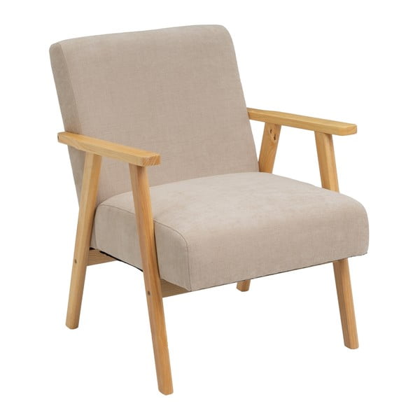 Bež fotelj iz šenilje Vintage – Casa Selección