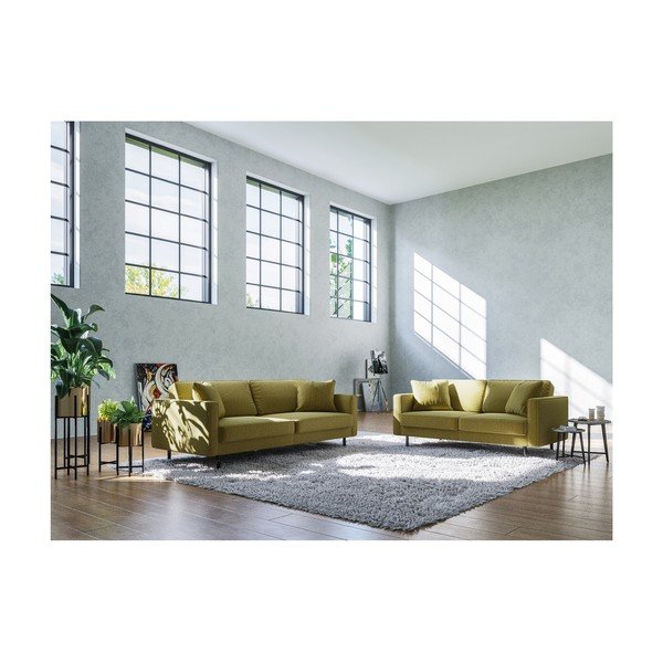 Olivno zelena zofa MESONICA Kobo, 207 cm-image-3