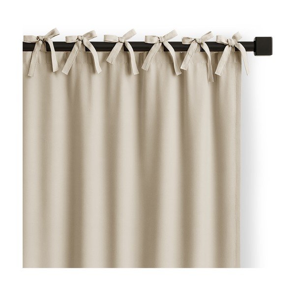 Kremno bela zavesa za delno zatemnitev 140x250 cm Carli Tie – Restilo