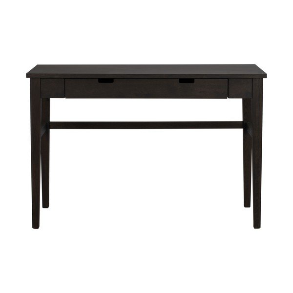 Stranska mizica z mizno ploščo v hrastovem dekorju v temni naravni barvi 40x110 cm Garrison – Rowico-image-2