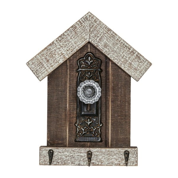 Kare Design Lodge stenski obešalnik iz jelkinega lesa