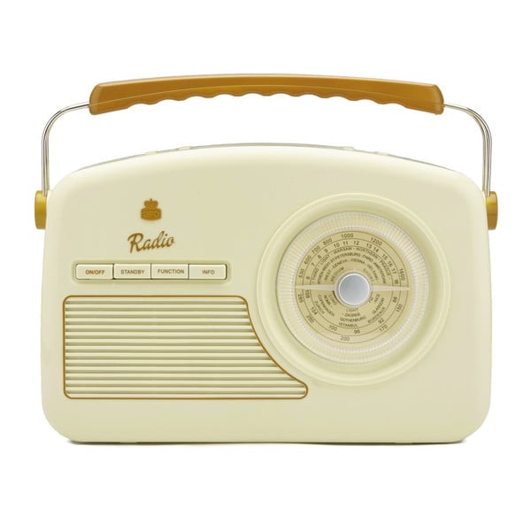 Krem-bel radio GPO Rydell Nostalgic Dab Radio Cream