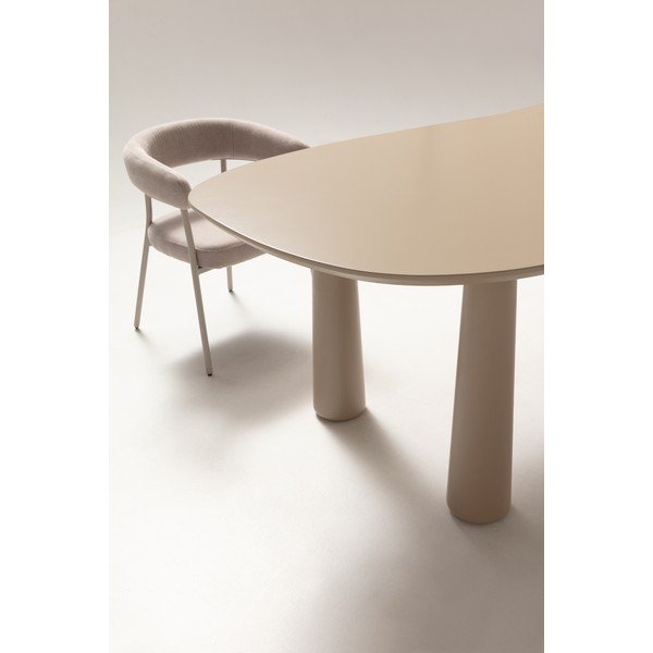 Bež klubska mizica z borovo mizno ploščo 110x220 cm Nahia – MOME-image-4