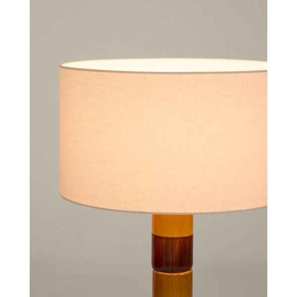 Stoječa svetilka s tekstilnim senčilom (višina 146 cm) Mavran – Kave Home-image-3