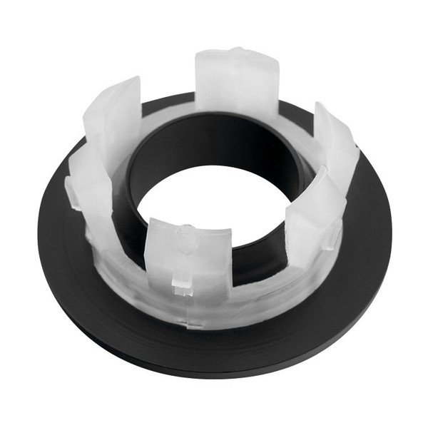 Črna kovinska rozeta za preliv umivalnika ø 3 cm – Sapho-image-2