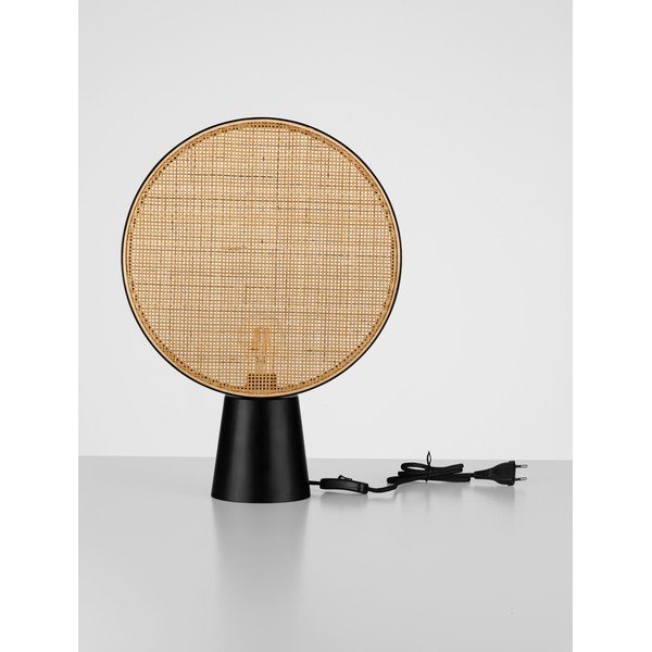 Mat črna/v naravni barvi kovinska namizna svetilka (višina 48,5 cm) Tierra – Nova Luce-image-3