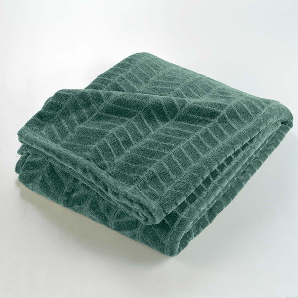 Zeleno pregrinjalo iz mikroflanele 180x220 cm Arya – douceur d'intérieur-image-2