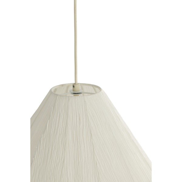 Kremno bela viseča svetilka s papirnatim senčilom ø 10 cm Sarella – Light & Living-image-4