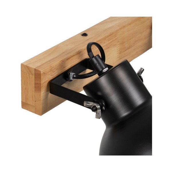 Črna/naravna stenska svetilka – Ixia-image-1