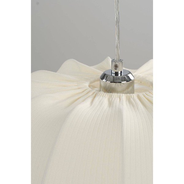 Kremno bela tekstilna viseča svetilka ø 42 cm Pion – Jotex-image-4