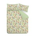 Zelena 3-delna podaljšana posteljnina za zakonsko posteljo 230x220 cm Birds In Bloom – RHS