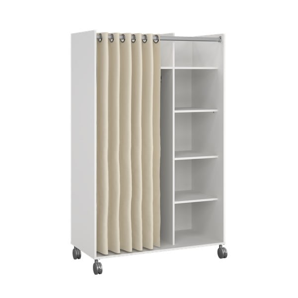 Bela/bež garderobna omara 100x160 cm Kit – Tvilum-image-4