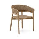 Vrtni stol iz masivnega lesa v naravni barvi Arinella – Kave Home