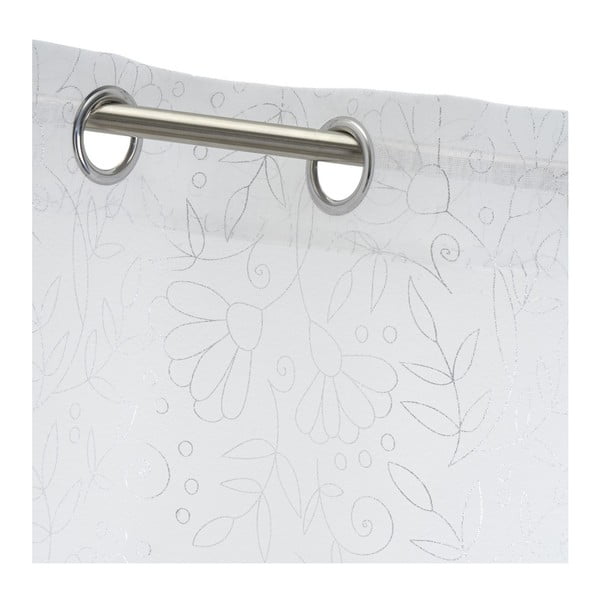 Srebrno-bela prosojna zavesa 140x260 cm Pucka – Casa Selección-image-4