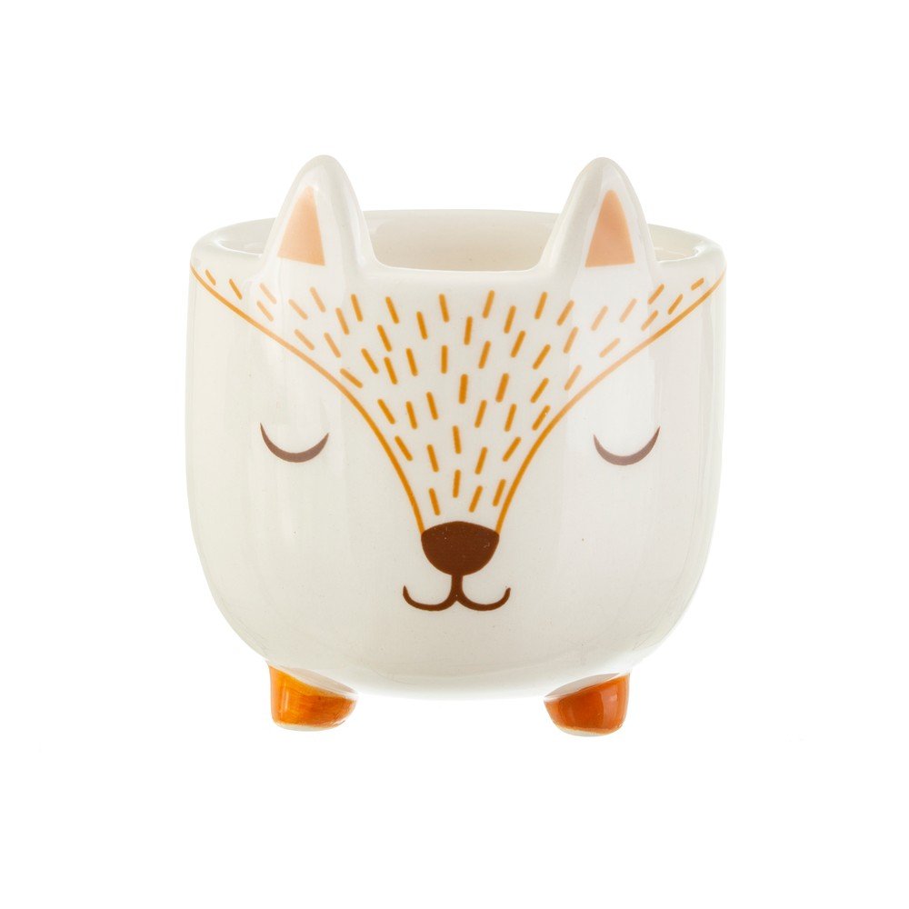 Kamnit okrasni cvetlični lonec ø 7 cm Woodland Fox