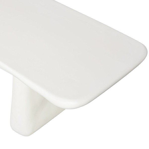 Slonokoščena plastična vrtna klop Loggia – WOOOD-image-3