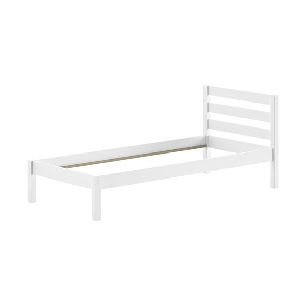 Bela otroška postelja iz masivnega bora brez letvenega dna 90x200 cm Pino – Vipack