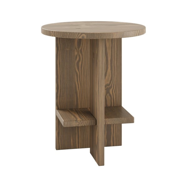 Rjava okrogla mizica Rondure - Karup Design-image-1