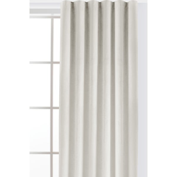 Kremno bela žametna zavesa za delno zatemnitev 400x225 cm Velto – Filumi-image-2