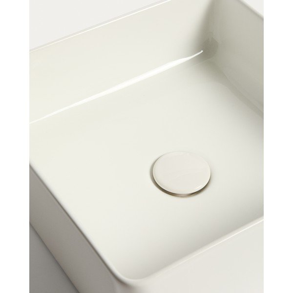 Bel keramičen umivalnik 36,5x36,5 cm Ovara – Kave Home-image-3