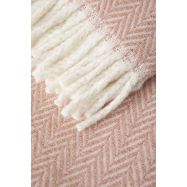 Rožnata pletenina z bombažem Euromant Skyline, 140 x 180 cm-image-2