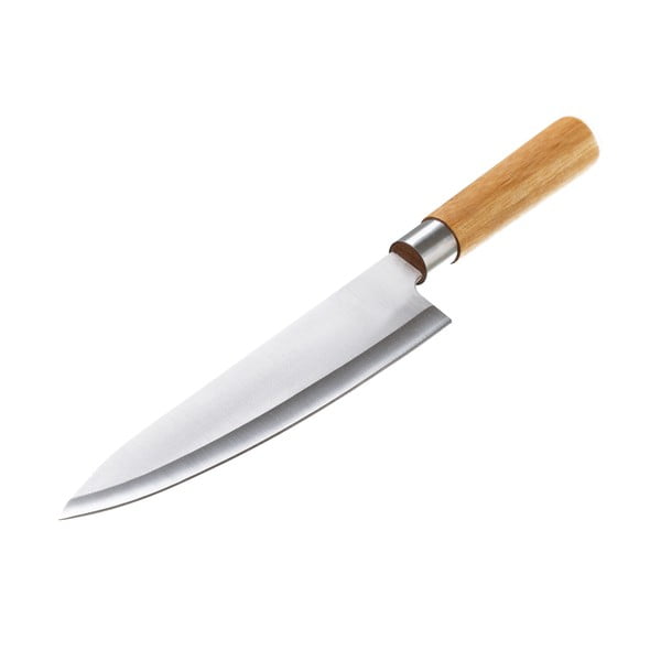 Uporabniški nož Unisama iz nerjavečega jekla in bambusa, dolžina 33,5 cm