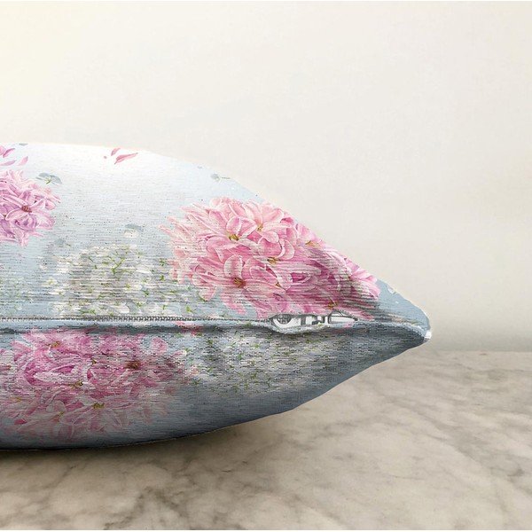 Modra prevleka za vzglavnik iz mešanice bombaža Minimalist Cushion Covers Peony, 55 x 55 cm-image-1
