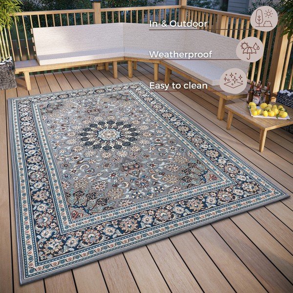 Modra zunanja preproga 200x285 cm Kadi - Hanse Home-image-4