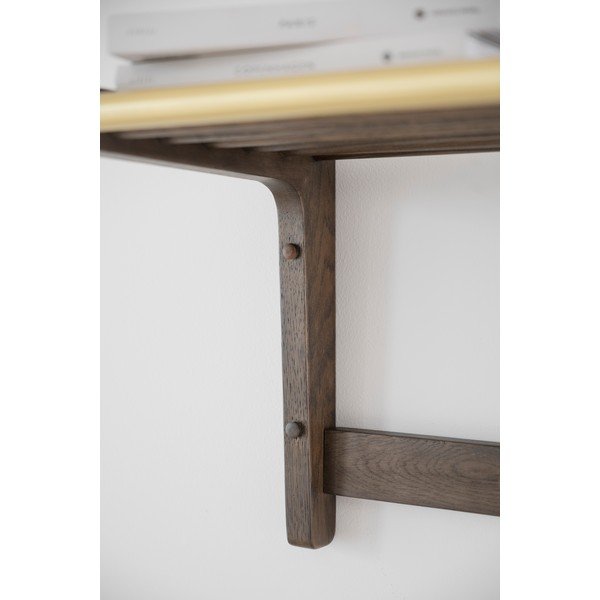 Temno rjav hrastov stenski obešalnik Inverness - Rowico-image-4