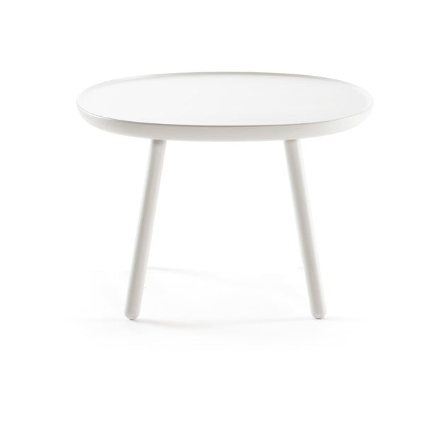 Bela kavna mizica iz masivnega lesa EMKO Naïve, ø 64 cm-image-1