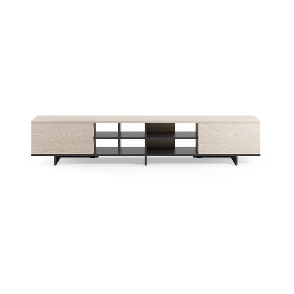 Črna TV omarica 230x44x36 cm Cequoia – Marckeric