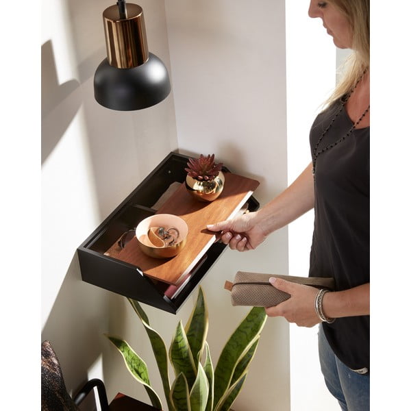Črna viseča svetilka Kave Home Amina, višina 15 cm-image-2