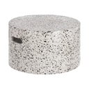 Bela betonska dodatna miza Kave Home Jenell, ⌀ 52 cm