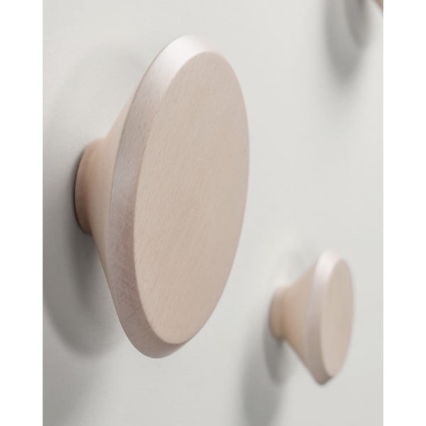 Leseni stenski obešalniki v kompletu 3 ks v naravni barvi Nadua – Kave Home-image-4